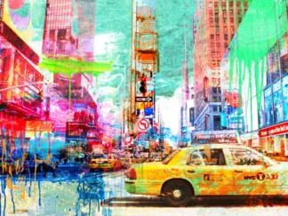 ERIC CHESTIER - Taxis in Times Square 2.0