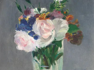 EDOUARD MANET - Flowers in a Crystal Vase