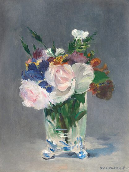EDOUARD MANET - Flowers in a Crystal Vase