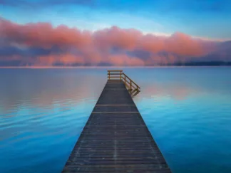 FRANK KRAHMER - Boat Ramp and Fog Bench, Bavaria, Germany