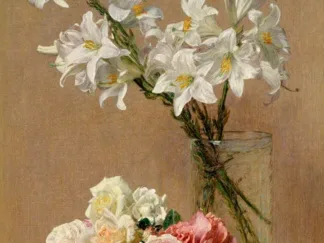 HENRI FANTIN-LATOUR - Roses and Lilies