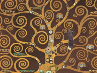 GUSTAV KLIMT - Tree of Life (Brown Variation) (detail)