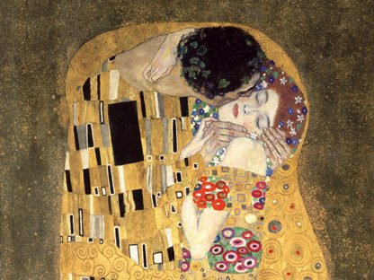 GUSTAV KLIMT - The Kiss (detail)