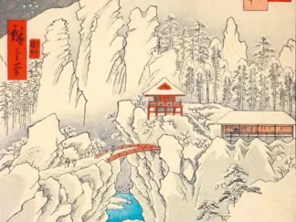 ANDO HIROSHIGE - Mt. Haruna under Snow