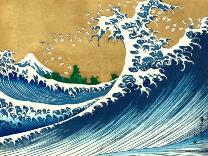 KATSUSHIKA HOKUSAI - The Big Wave (from 100 views of Mt. Fuji)
