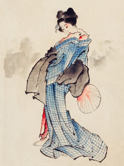 KATSUSHIKA HOKUSAI - Coutesan