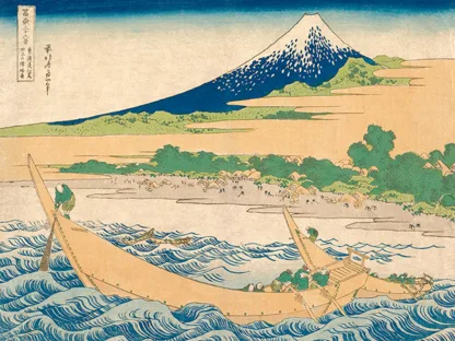 KATSUSHIKA HOKUSAI - Tago Bay near Ejiri on the Tokaido