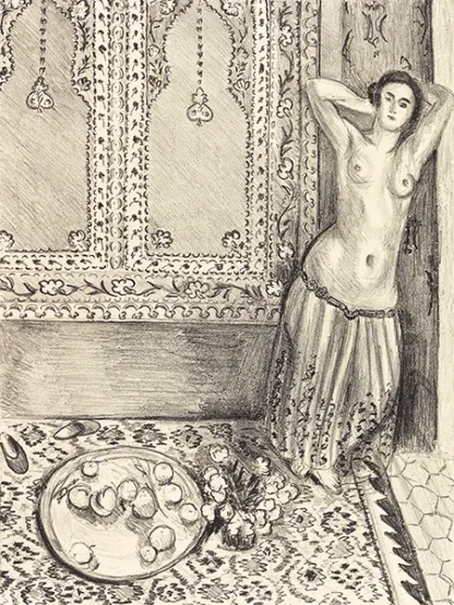 HENRI MATISSE - Odalisque debout au Plateau de Fruits, 1924