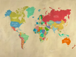 JOANNOO - Modern Map of the World
