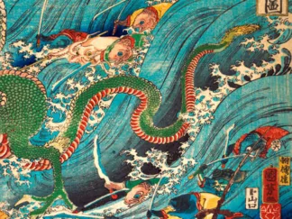 KUNIYOSHI UTAGAWA - Recovering a Jewel from the Palace of the Dragon King III