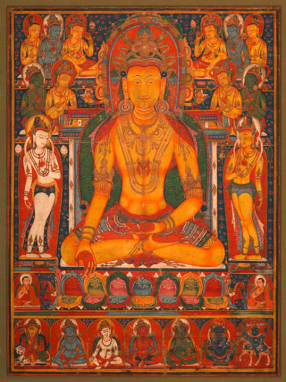 ANONYMOUS - Buddha Ratnasambhava with Wealth Deitie