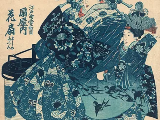 KUNIYOSHI UTAGAWA - The Courtesan Hanao of Ōgi-ya