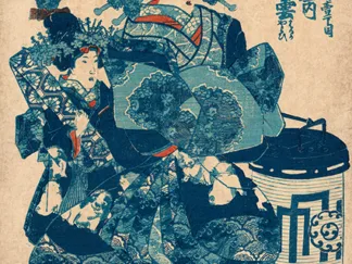 KUNIYOSHI UTAGAWA - Tamaya uchi Usugumo