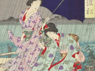 YOSHU (HASHIMOTO) CHIKANOBU - Between the Banks of the Sumida Bokutei II