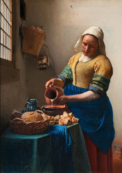 JAN VERMEER - The Milkmade (detail)