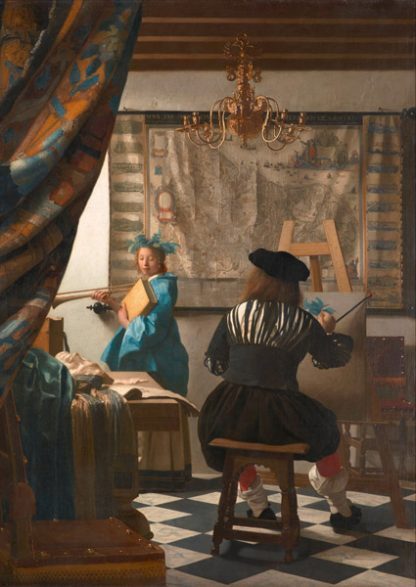 JAN VERMEER - The Art of Painting (detail)