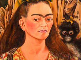 FRIDA KAHLO - Self Portrait with Monkey 1945