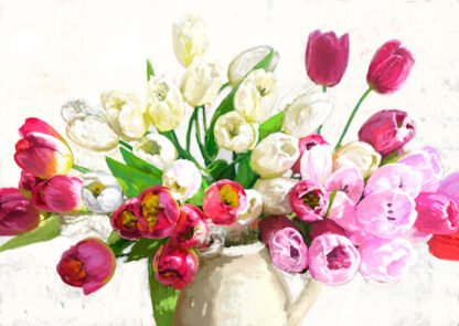 KELLY PARR - Bouquet on White Background