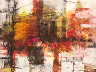 LUCAS - Astratto Cremisi
