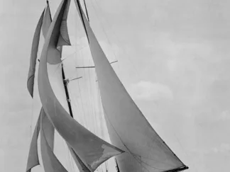 EDWIN LEVICK - The Schooner Half Moon at Sail, 1910s