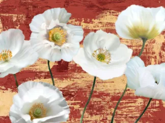 LEONARDO SANNA - Washed Poppies (Red & Gold)