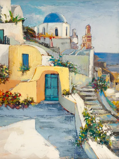 LUIGI FLORIO - Sole su Santorini