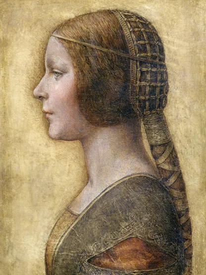 LEONARDO DA VINCI - Profilo di Giovane Donna, 1495