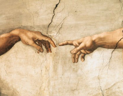 MICHELANGELO BUONARROTI - La Creazione di Adamo (detail)
