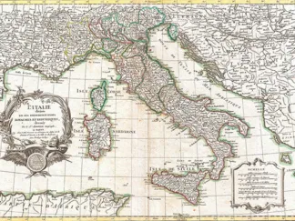 ROBERT JANVIER - Map of Italy, 1770