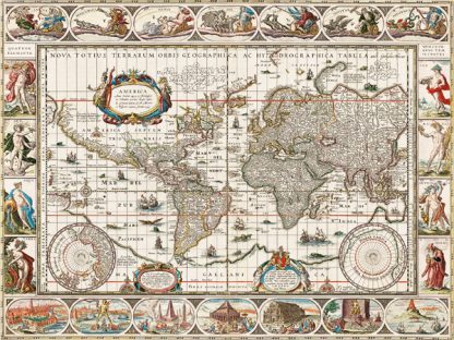 JAN AERTSE VAN DEN ENDE - Nova Totius Terrarum Orbis Geographica ac Hydrographica Tabula (1635–1649)