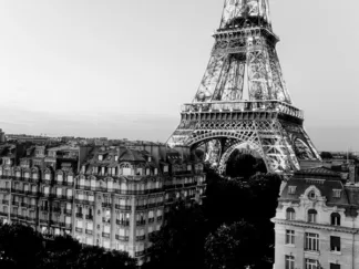 MICHEL SETBOUN - Eiffel Tower and Buildings, Paris