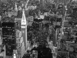 MICHEL SETBOUN - Aerial View of Manhattan, NYC