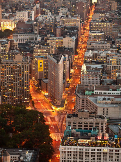 MICHEL SETBOUN - Aerial View of Flatiron Building, NYC