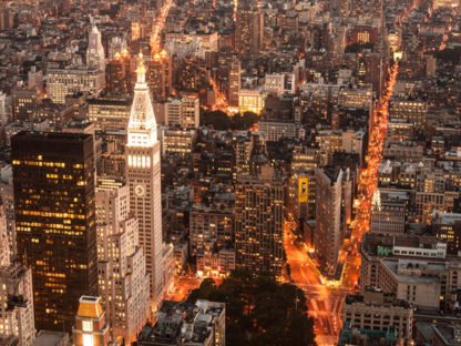 MICHEL SETBOUN - Aerial view of Flatiron Building, NYC