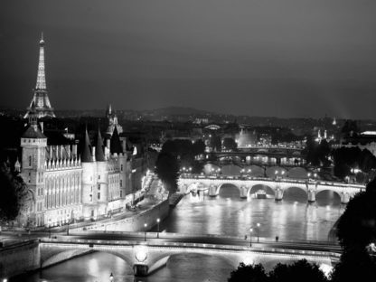 MICHEL SETBOUN - Paris and Seine River at Night