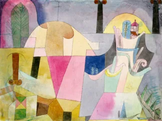 PAUL KLEE - Black Columns in a Landscape