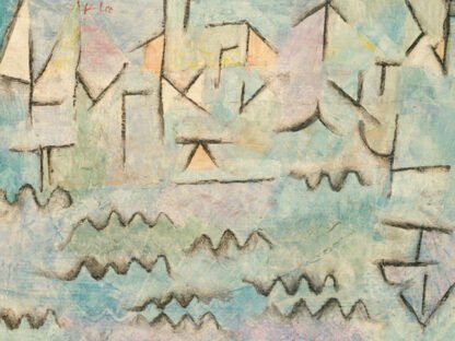 PAUL KLEE - The Rhine at Duisburg