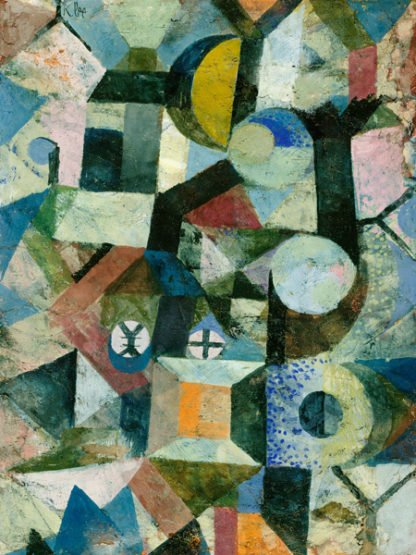PAUL KLEE - Composition with the Yellow Half-Moon and the Y