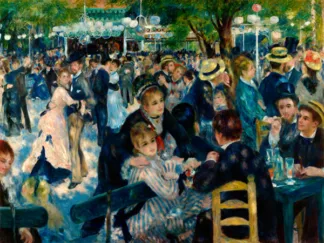 PIERRE-AUGUSTE RENOIR - Dance at Le Moulin de la Galette