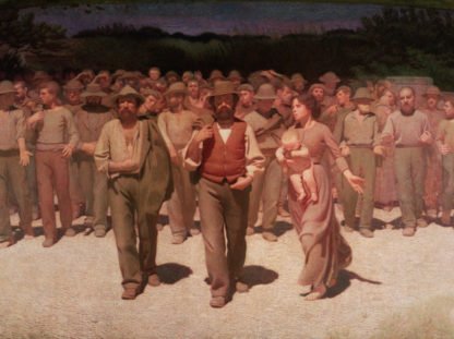 GIUSEPPE PELLIZZA DA VOLPEDO - Il Quarto Stato (detail)