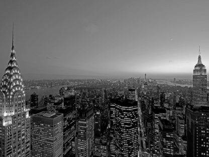 RICHARD BERENHOLTZ - Midtown and Lower Manhattan at Dusk