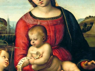 RAFFAELLO - Madonna Terranuova (detail)