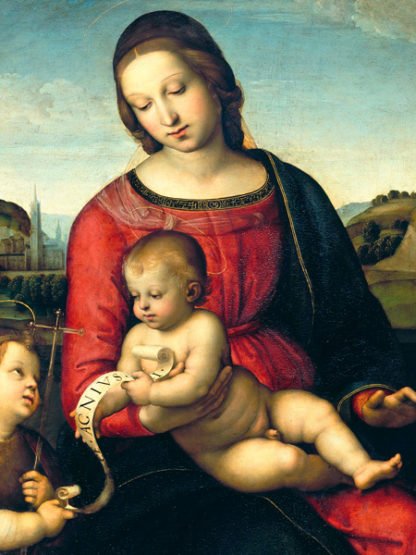 RAFFAELLO - Madonna Terranuova (detail)