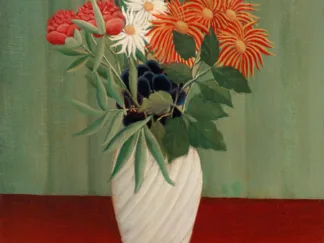 HENRI ROUSSEAU - Bouquet of Flowers with China Asters and Tokyos