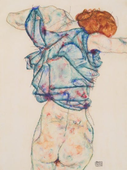 EGON SCHIELE - Woman Undressing