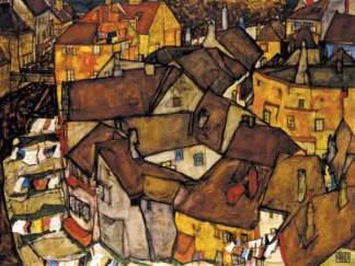 EGON SCHIELE - Crescent of Houses, The Small City V