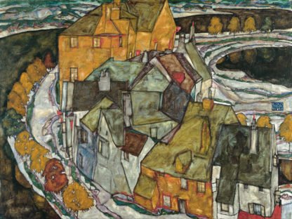 EGON SCHIELE - Crescent of Houses II, Island Town