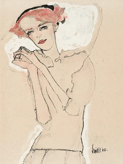 EGON SCHIELE - Portrait of a Woman