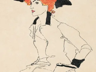 EGON SCHIELE - Portrait of a Woman