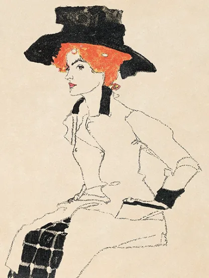 EGON SCHIELE - Portrait of a Woman